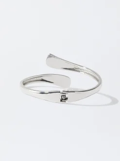 PARFOIS Pulsera R&iacute;gida Plateada Plateado Store