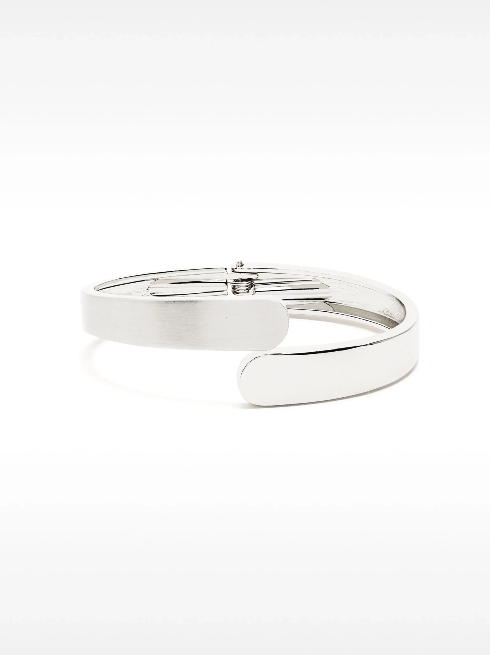 PARFOIS Pulsera Rígida Plateada Plateado Best Sale
