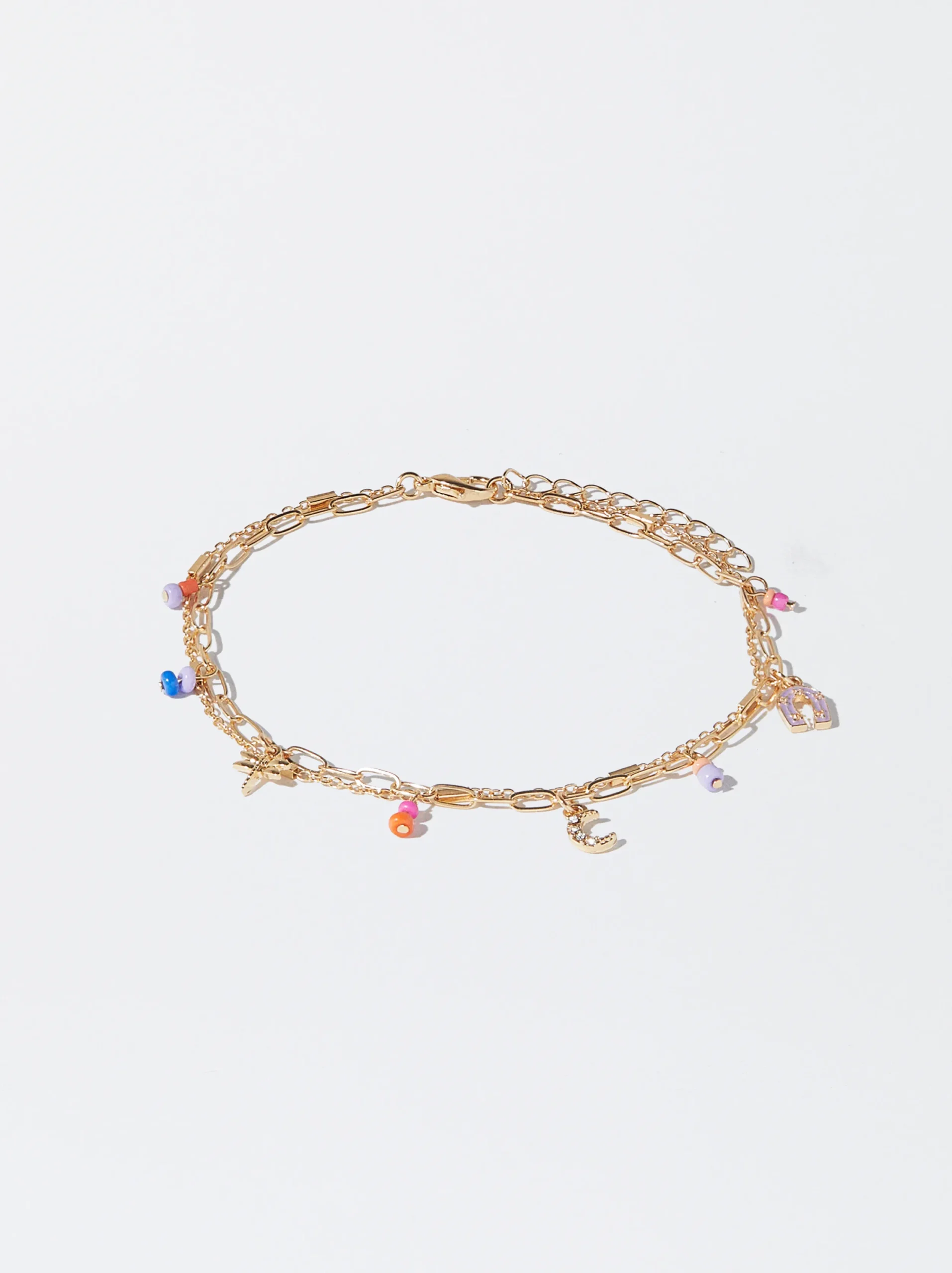 PARFOIS Pulsera Tobillera Con Charms Multicor Cheap