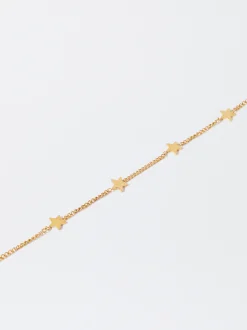 PARFOIS Pulsera Tobillera Con Estrellas Dorado Outlet