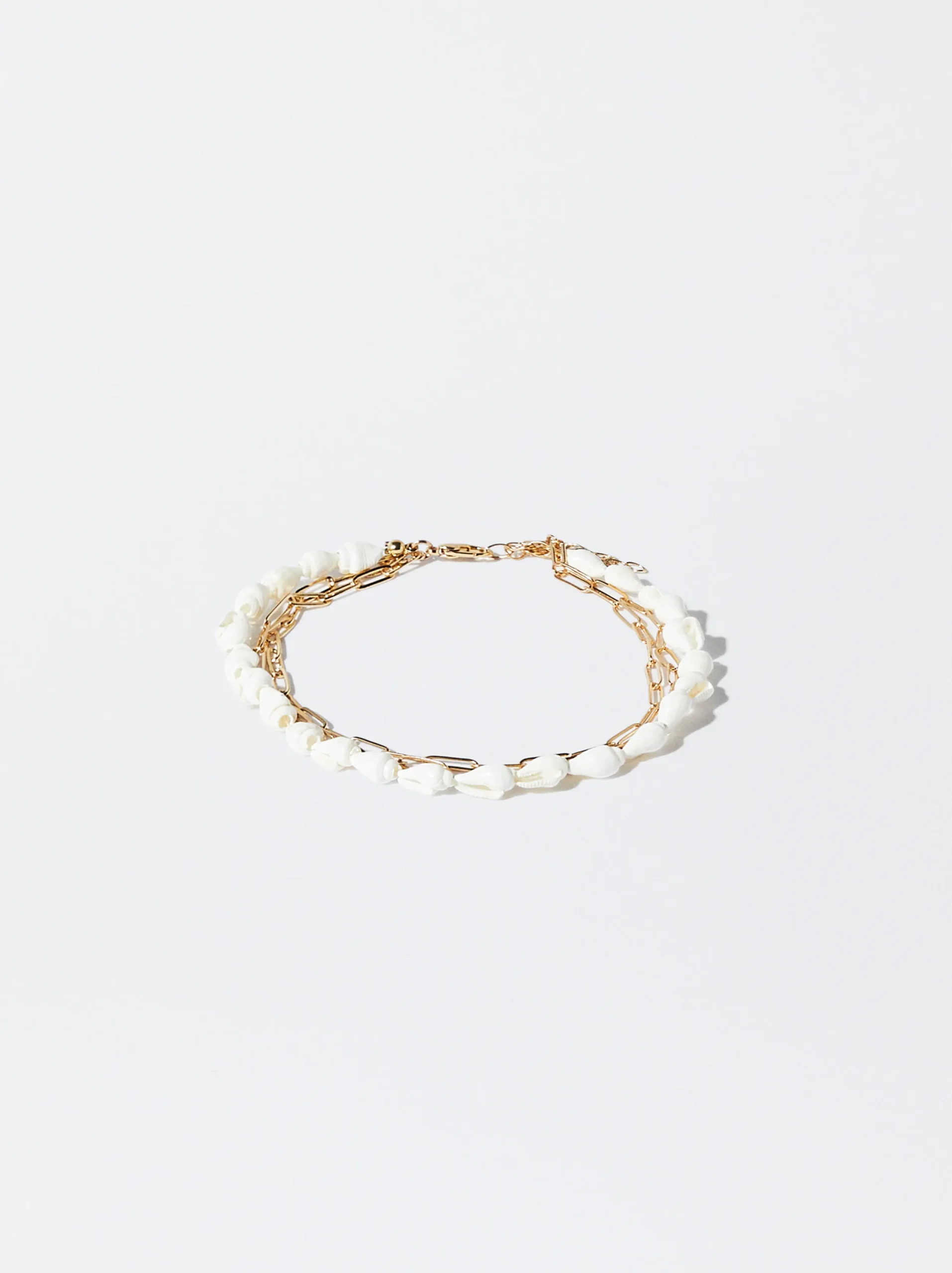PARFOIS Pulsera Tobillera Concha Dorado Shop