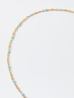 PARFOIS Pulsera Tobillera De Acero Esmaltada Violeta Cheap