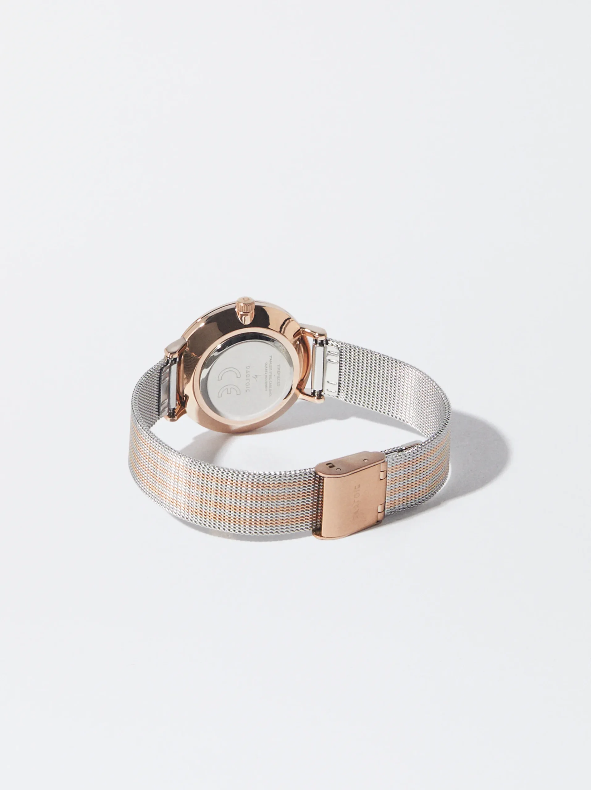 PARFOIS Reloj Acero Correa De Malla Metálica Plateado Store