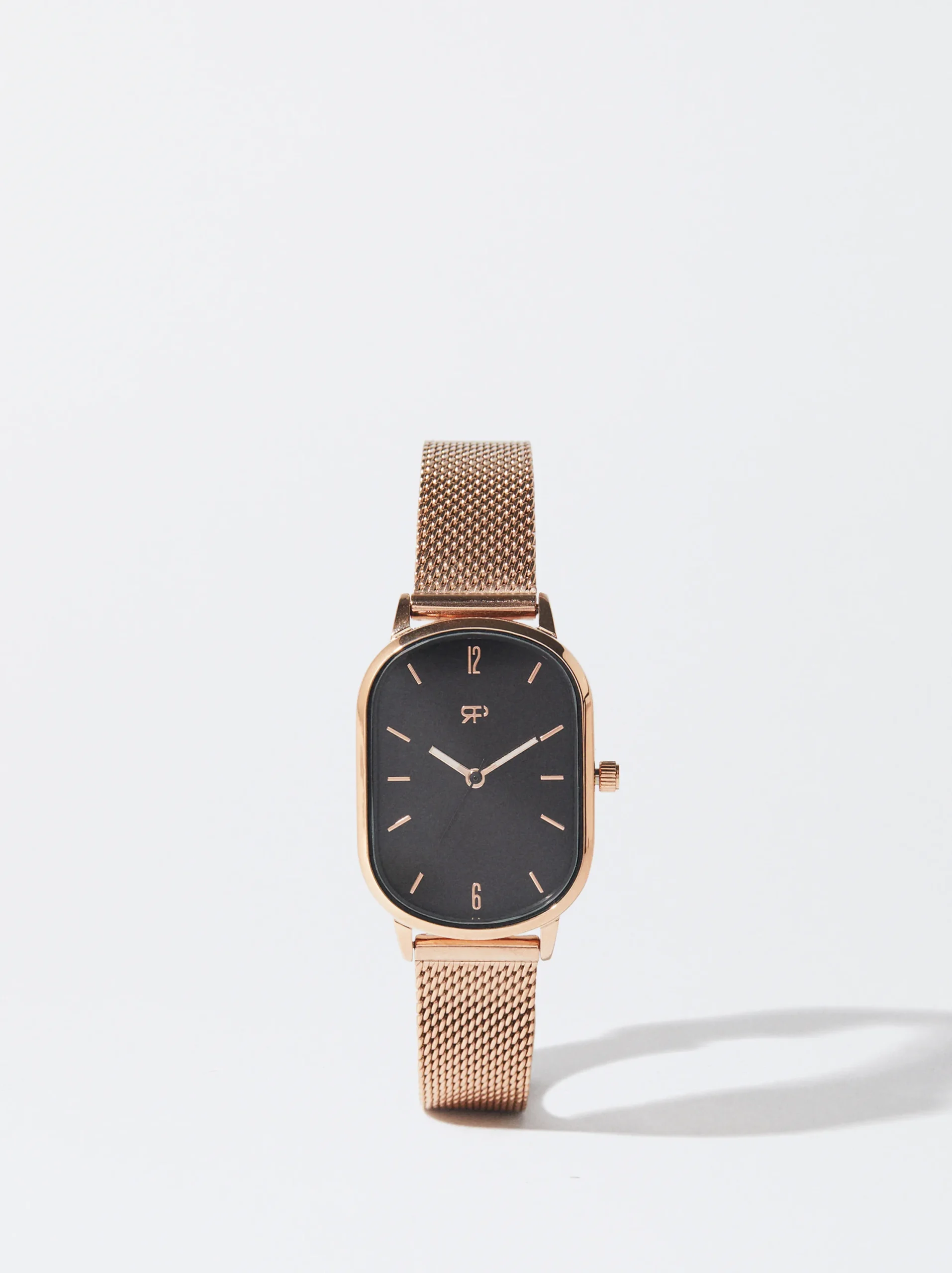 PARFOIS Reloj Acero Correa De Malla Metálica Oro Rosa Clearance
