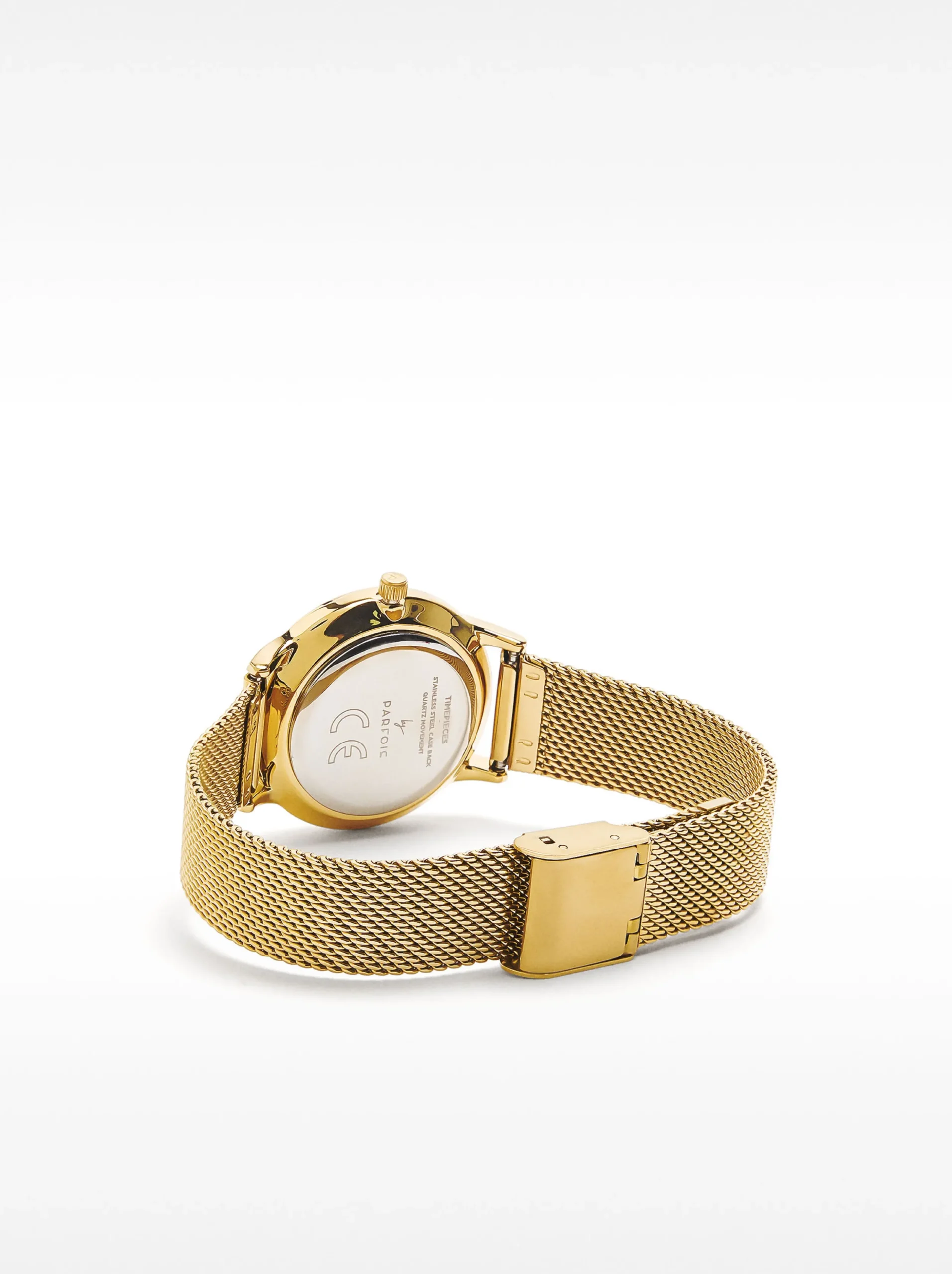 PARFOIS Reloj Acero Personalizable Dorado Outlet