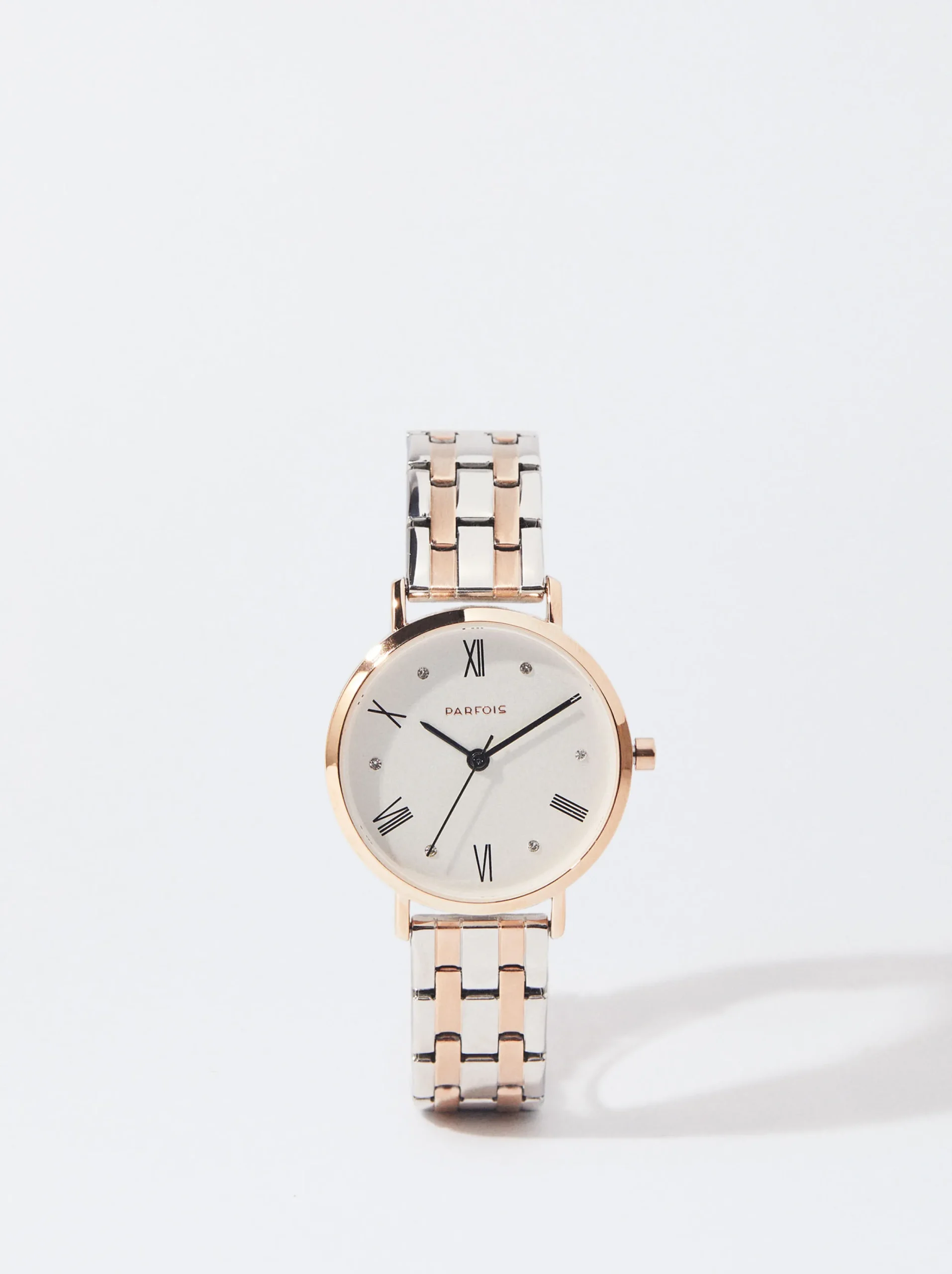 PARFOIS Reloj Com Pulsera De Acero Bicolor Multicor Discount