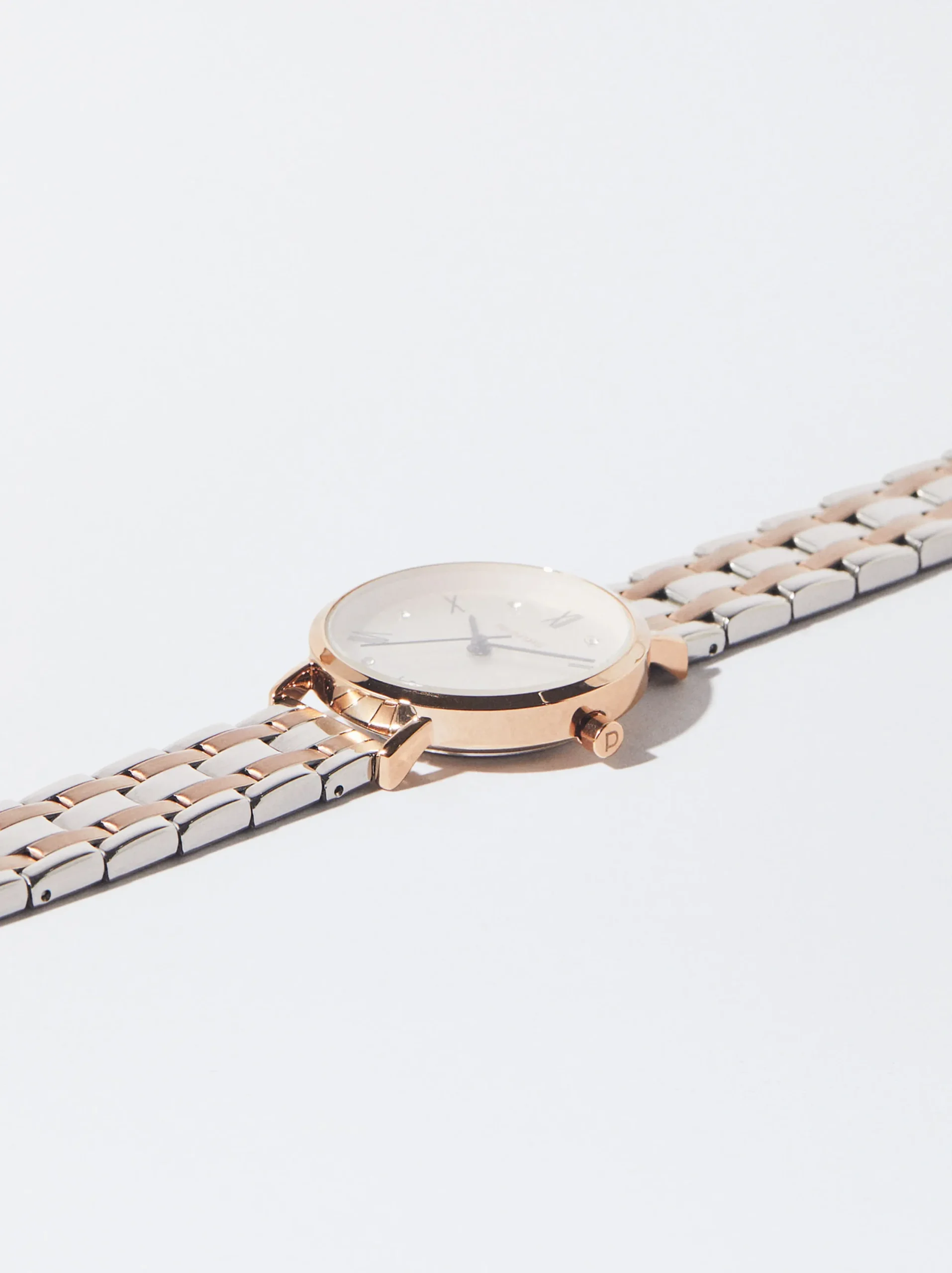 PARFOIS Reloj Com Pulsera De Acero Bicolor Multicor Discount