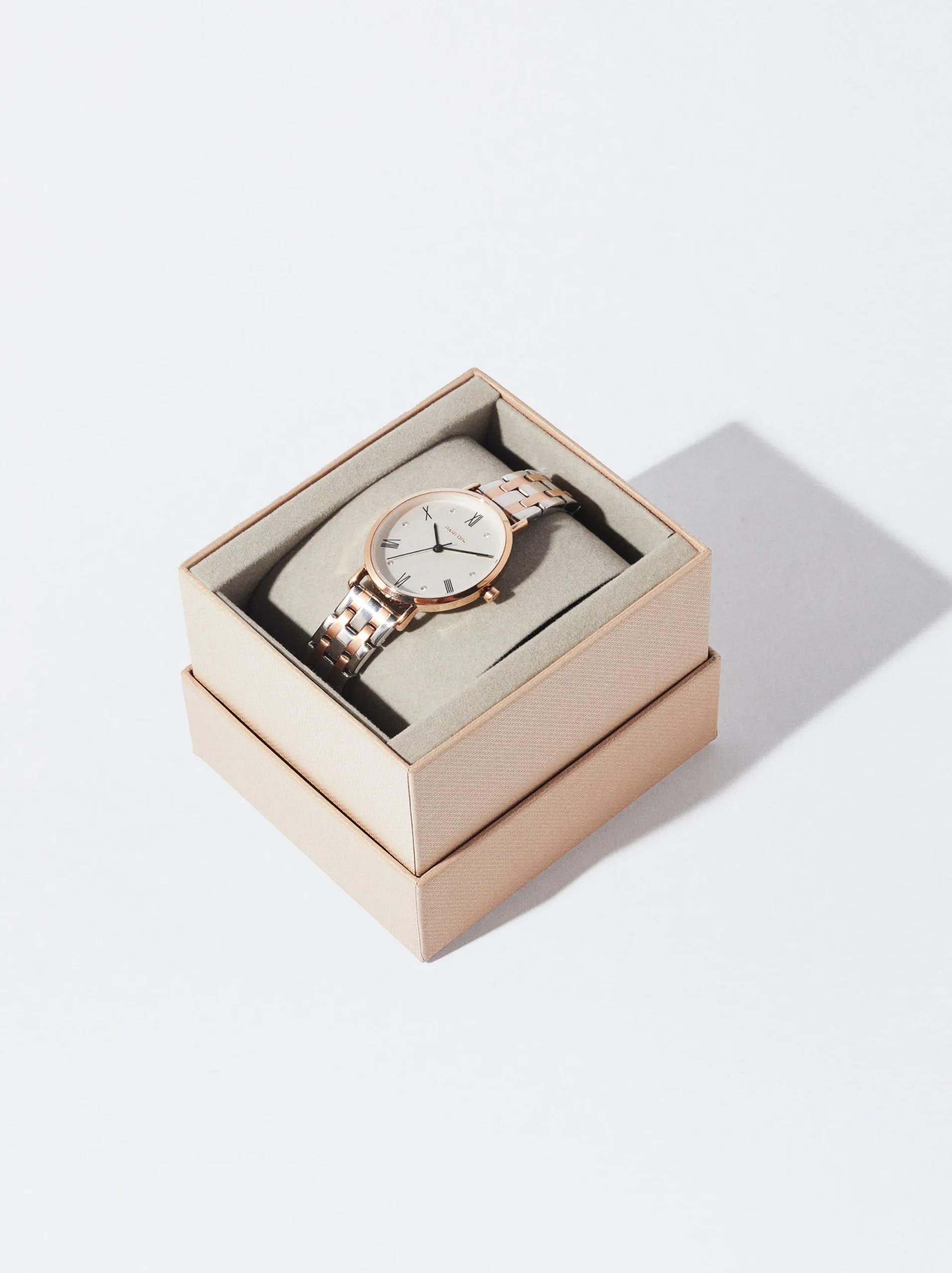 PARFOIS Reloj Com Pulsera De Acero Bicolor Multicor Discount