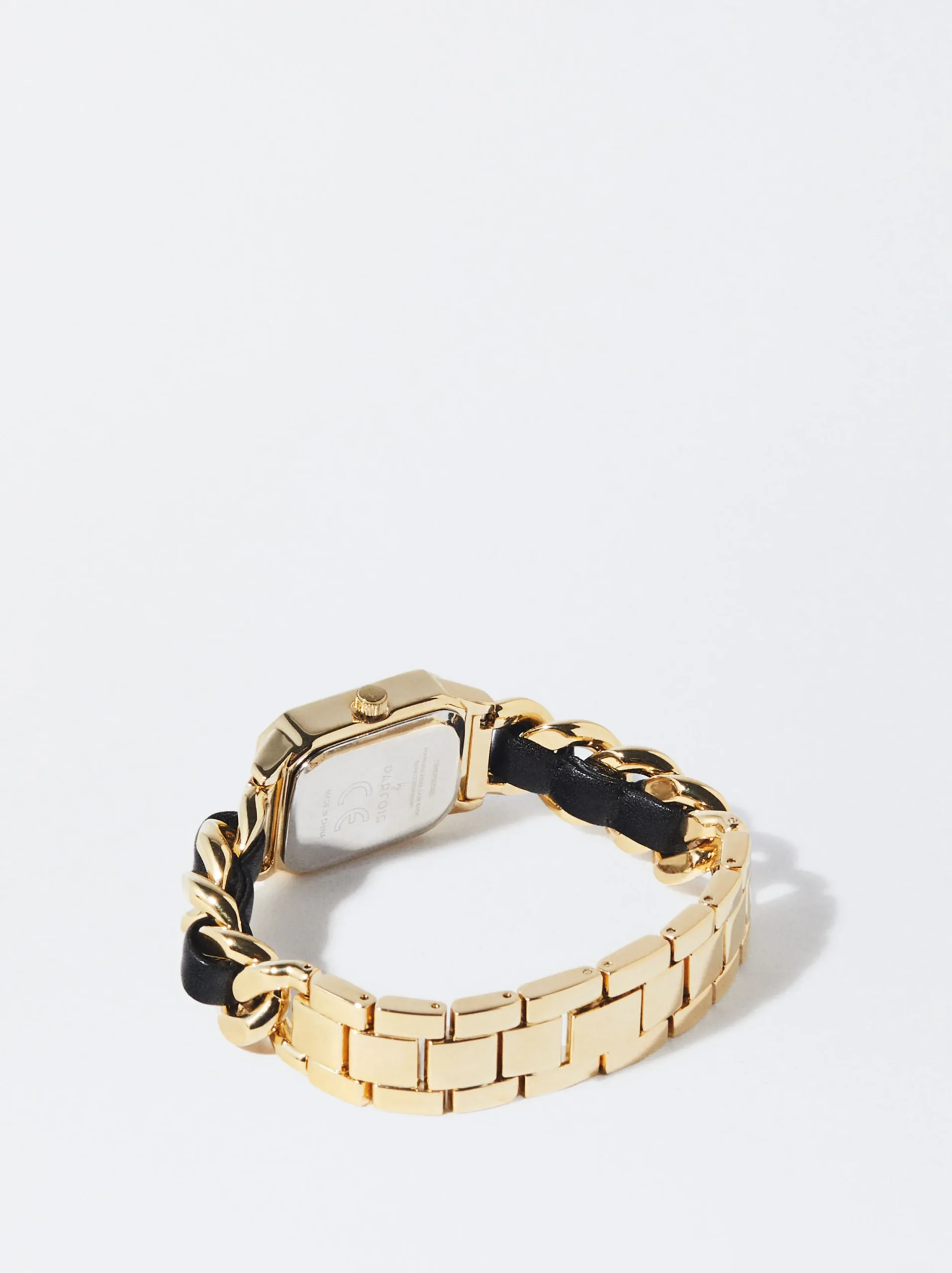 PARFOIS Reloj Con Correa De Eslabones Dorado Outlet