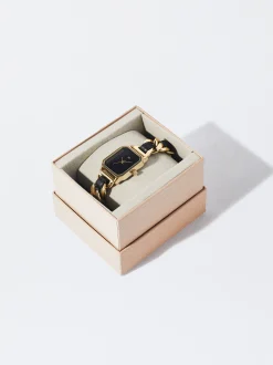 PARFOIS Reloj Con Correa De Eslabones Dorado Outlet