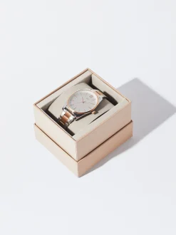 PARFOIS Reloj Con Pulsera De Acero Bicolor Multicor Flash Sale
