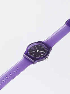 PARFOIS Reloj Correa De Silicona Violeta Store