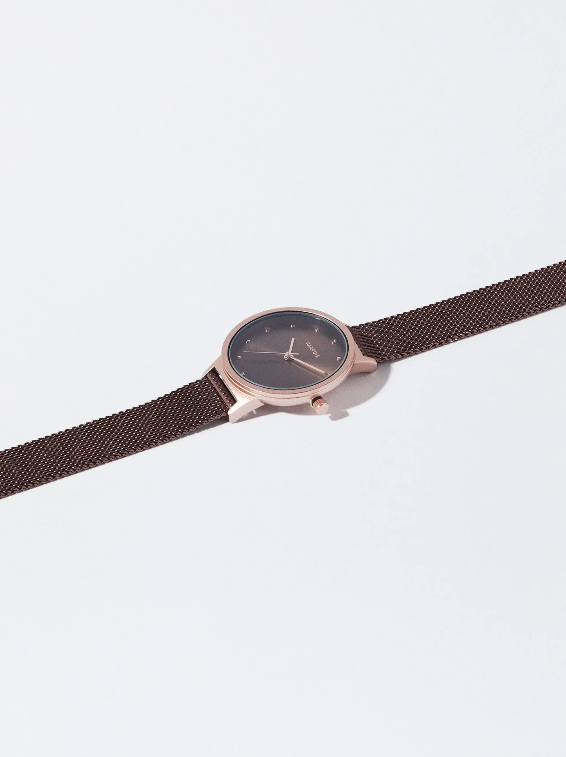 PARFOIS Reloj De Acero Correa De Malla Metálica Marrón Store