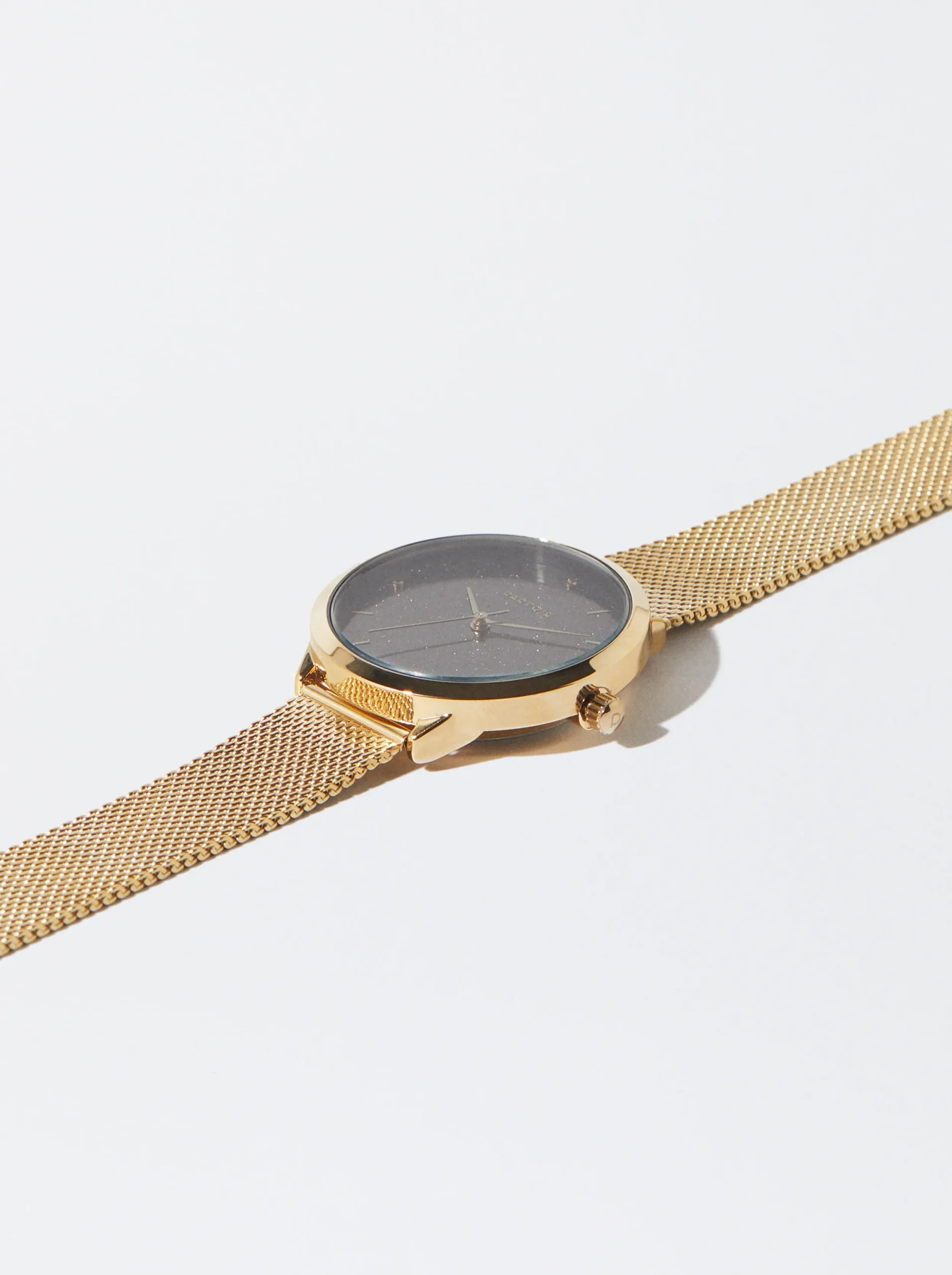 PARFOIS Reloj De Acero Correa De Malla Met&aacute;lica Dorado Outlet