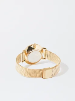PARFOIS Reloj De Pulsera De Acero Dorado Hot