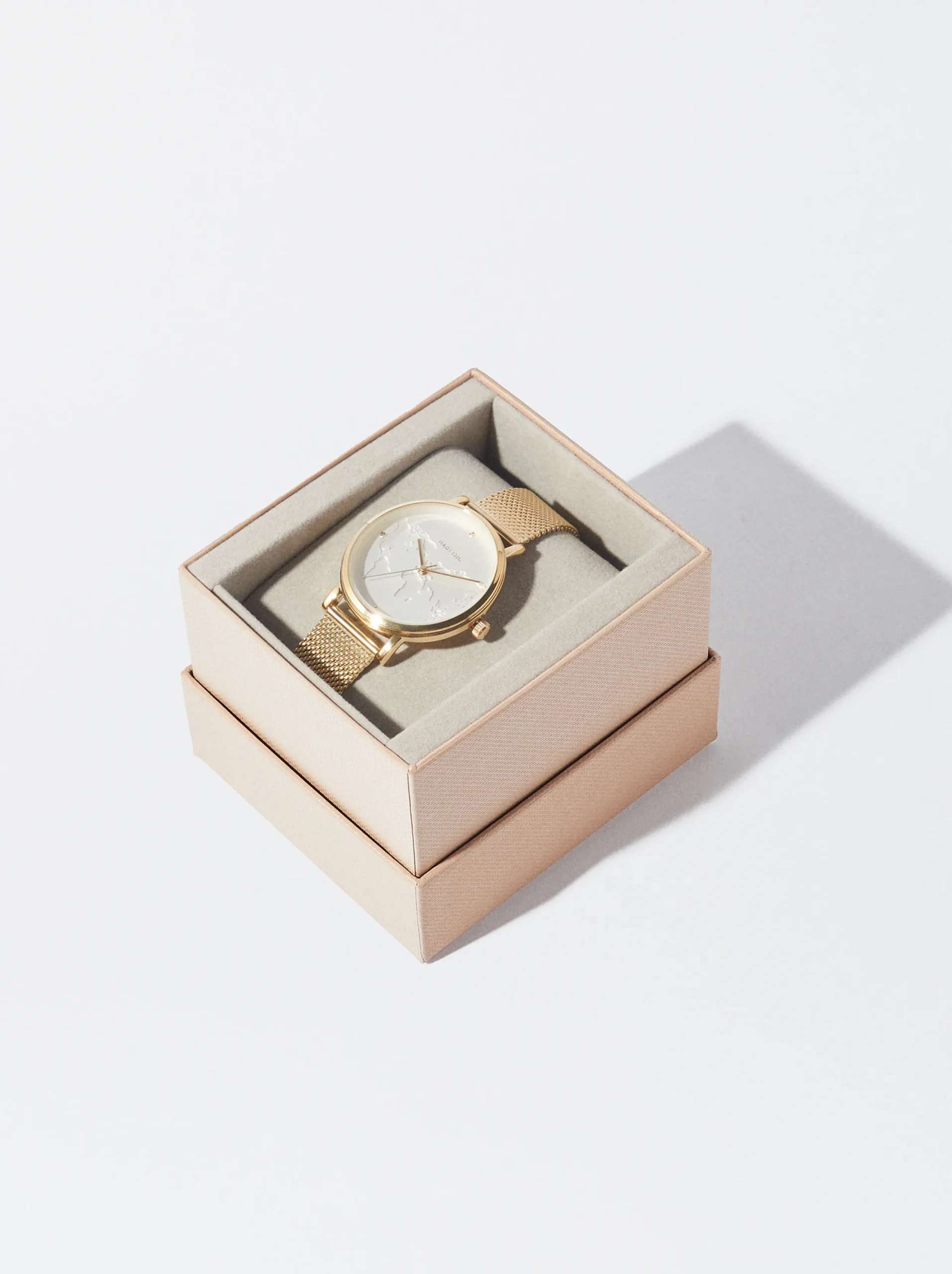 PARFOIS Reloj De Pulsera De Acero Dorado Hot