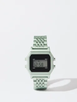 PARFOIS Reloj Digital Correa Malla Metálica Verde Cheap