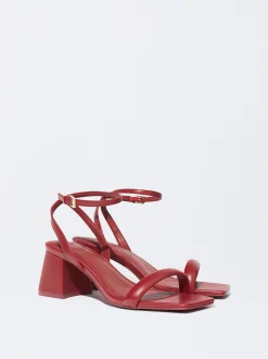 PARFOIS Sandalia Tacón Pulsera Rojo Online