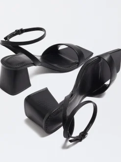 PARFOIS Sandalia Tacón Pulsera Negro Best Sale