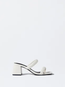 PARFOIS Sandalia Tacón Tiras Blanco Shop