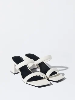 PARFOIS Sandalia Tac&oacute;n Tiras Blanco Shop