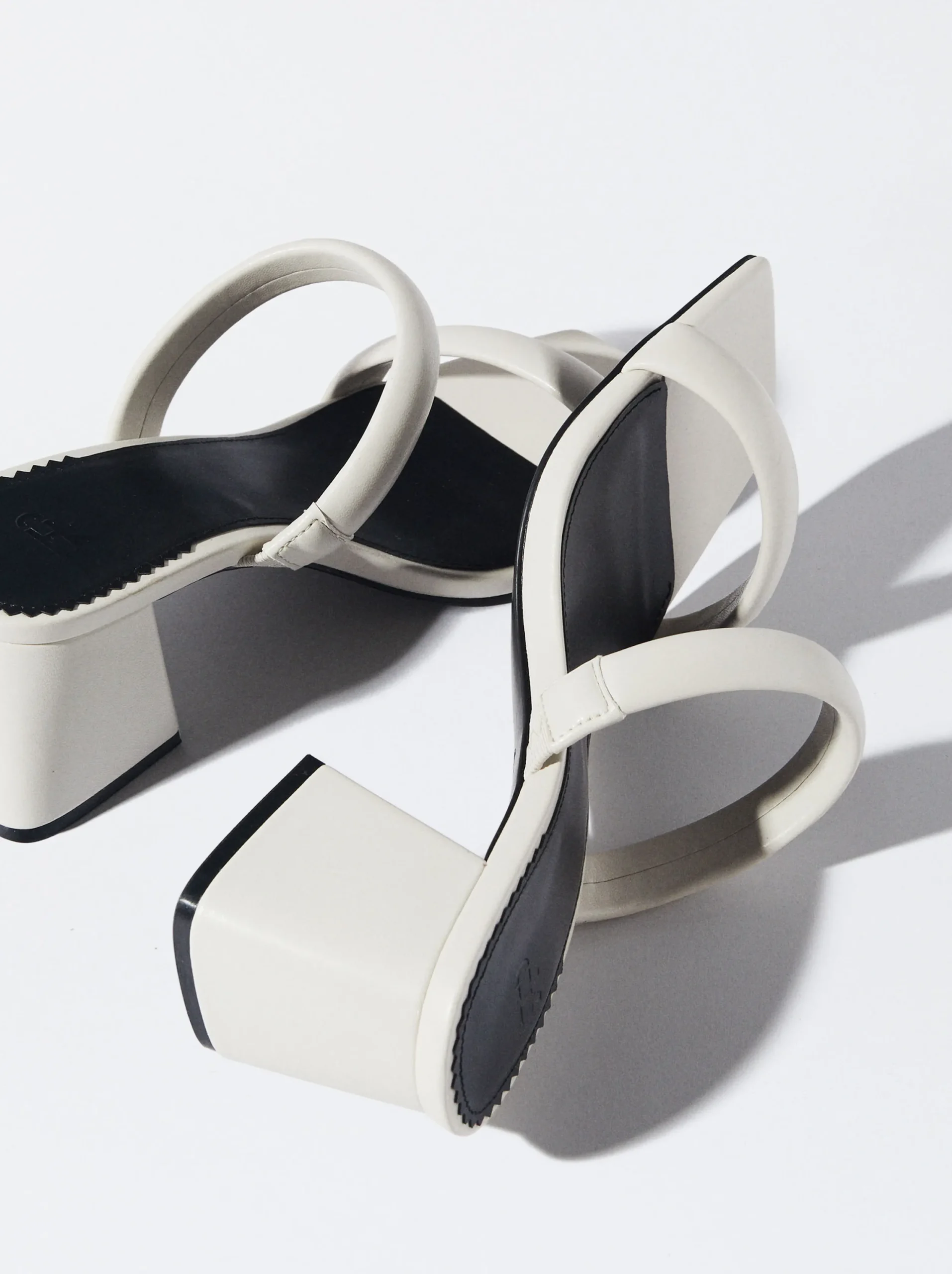 PARFOIS Sandalia Tacón Tiras Blanco Shop