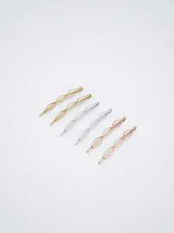PARFOIS Set De Horquillas Metalizadas Multicor New