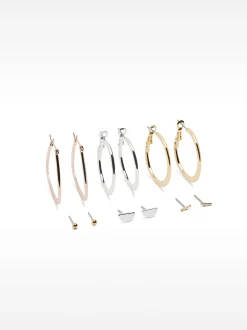PARFOIS Set De Pendientes Básicos Multicor Discount