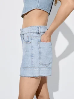 PARFOIS Shorts Denim Azul Fashion