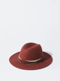 PARFOIS Sombrero De Lana Teja Cheap