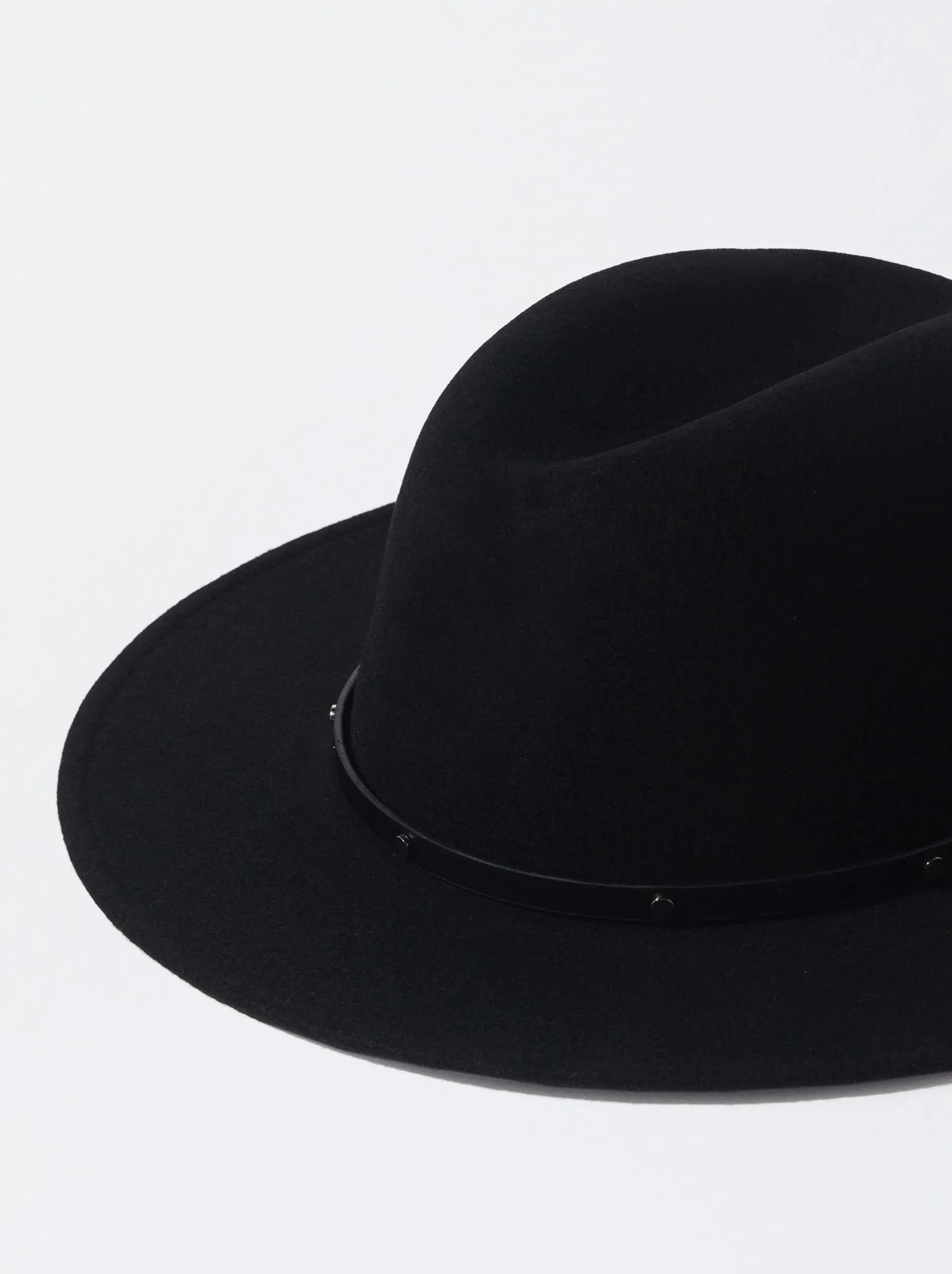 PARFOIS Sombrero De Lana Negro Cheap
