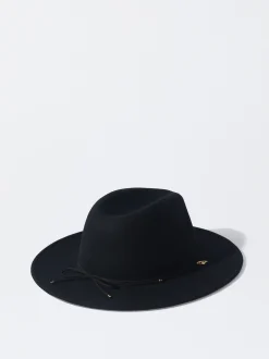 PARFOIS Sombrero De Lana Negro Clearance