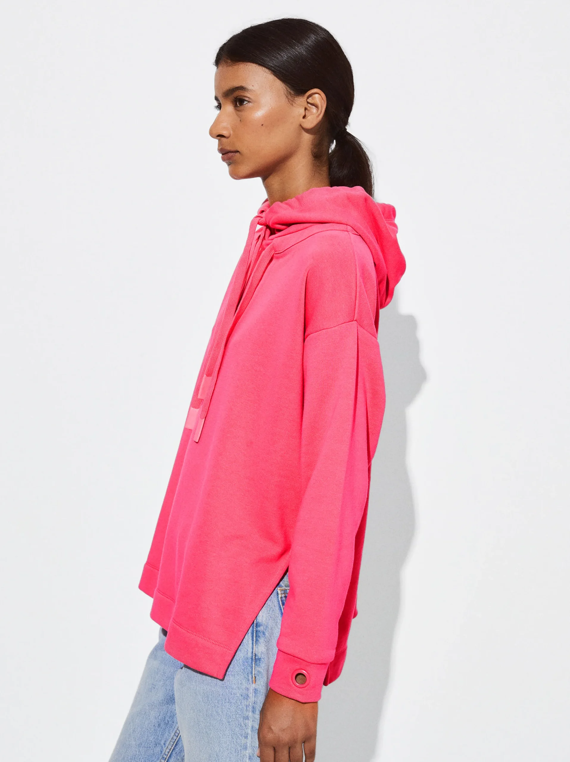 PARFOIS Sudadera Algodón Con Capucha Fucsia Cheap