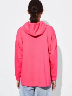 PARFOIS Sudadera Algodón Con Capucha Fucsia Cheap