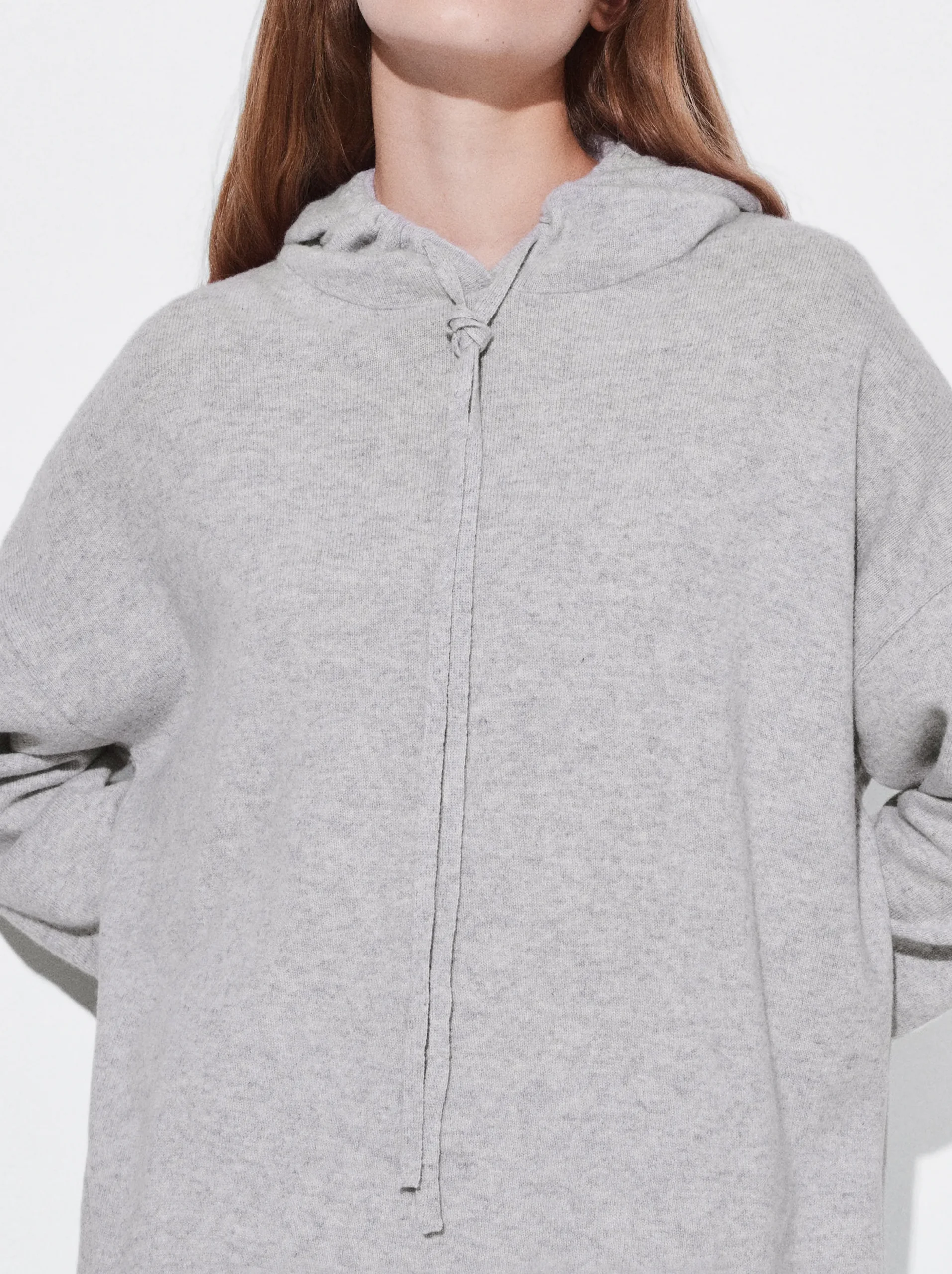 PARFOIS Sudadera Con Capucha 100% Cashmere Gris Store