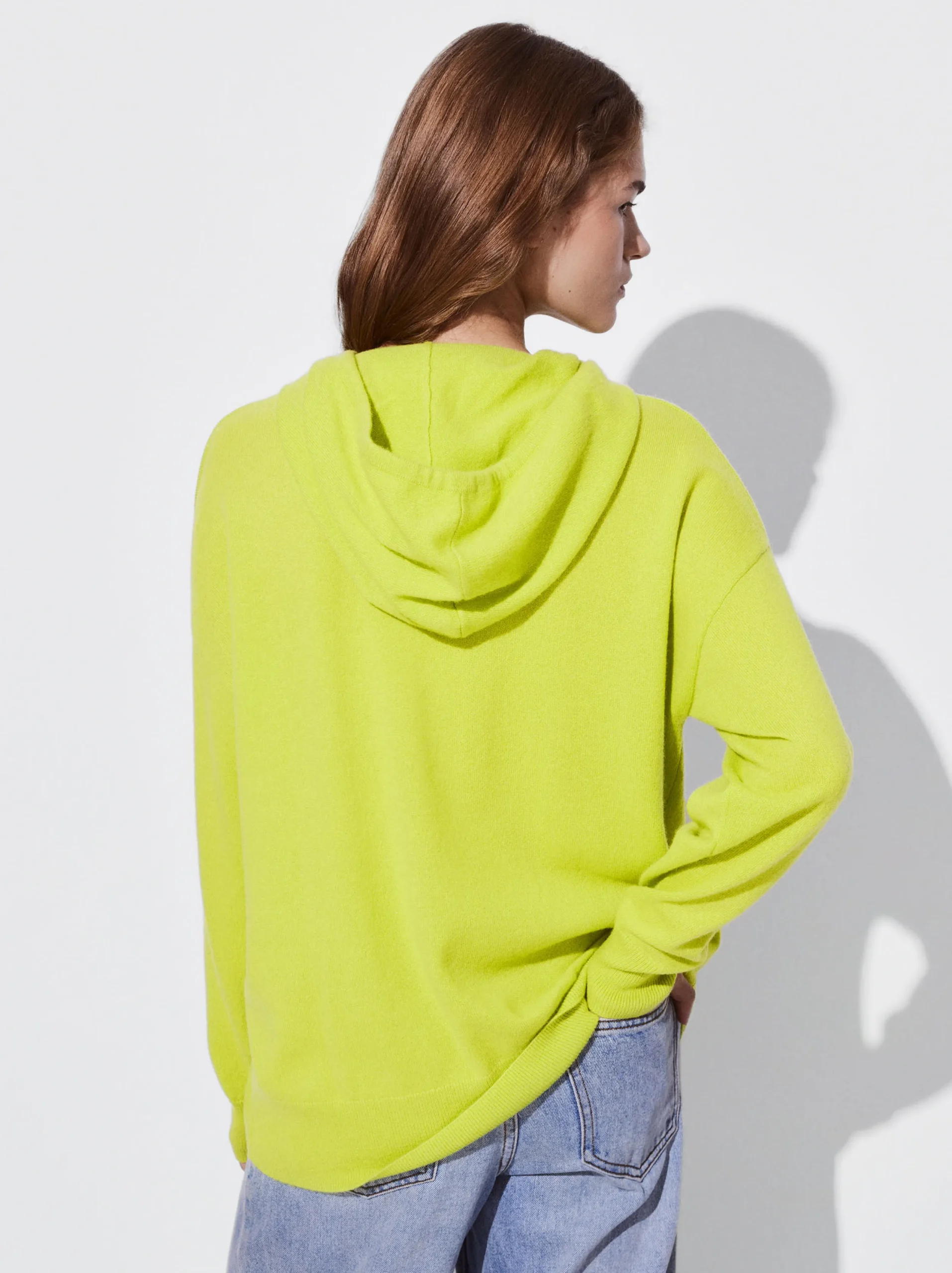 PARFOIS Sudadera Con Capucha 100% Cashmere Amarillo Hot