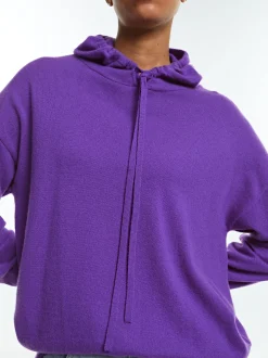 PARFOIS Sudadera Con Capucha 100% Cashmere Violeta Sale
