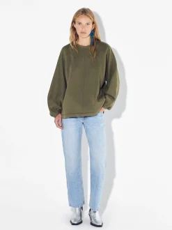 PARFOIS Sudadera De Algodón Caqui Online