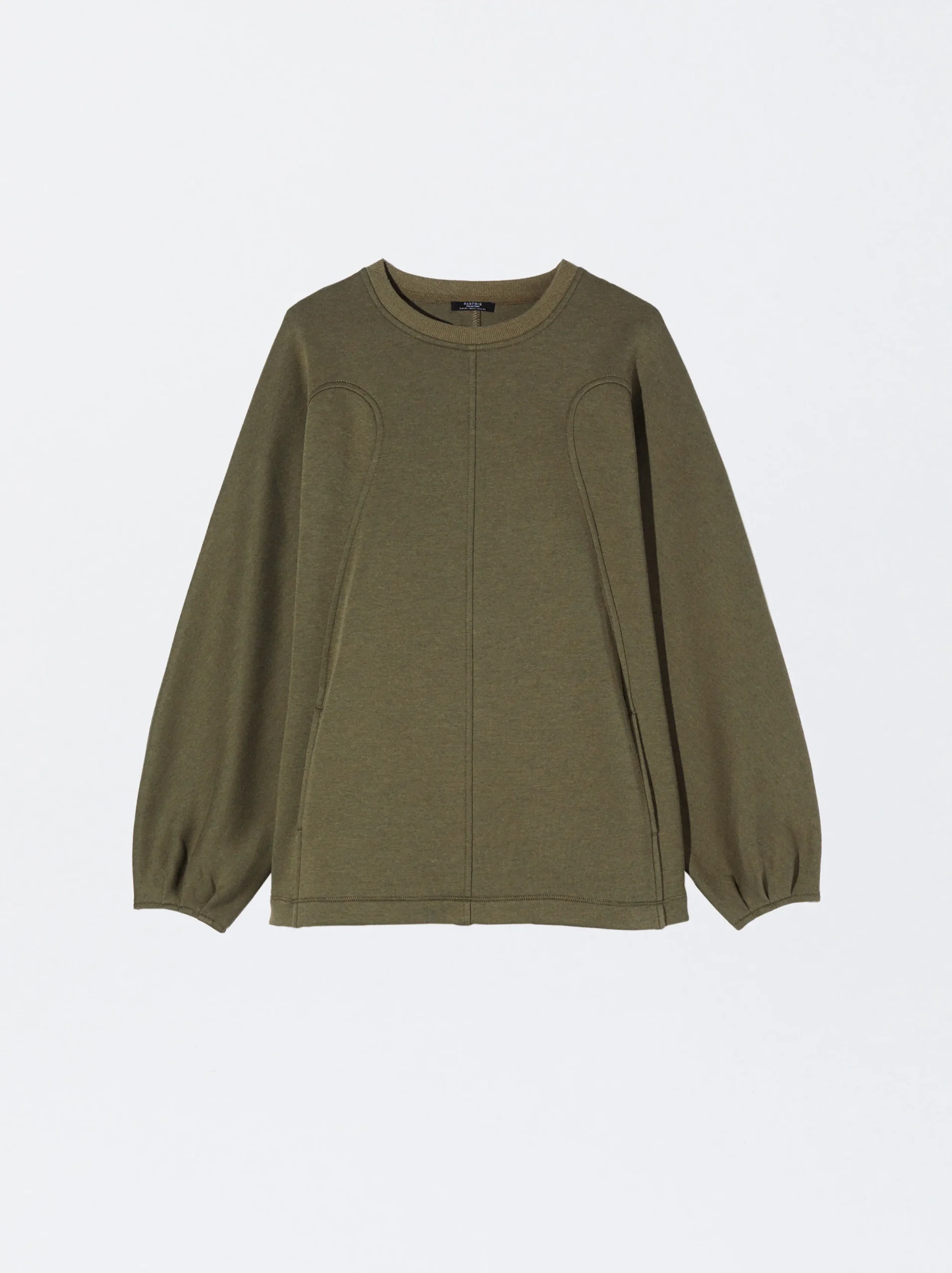 PARFOIS Sudadera De Algodón Caqui Online