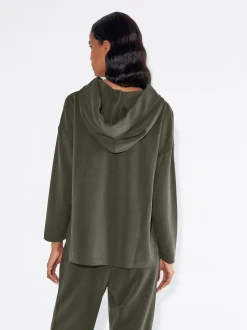 PARFOIS Sudadera Modal Capucha Caqui Cheap