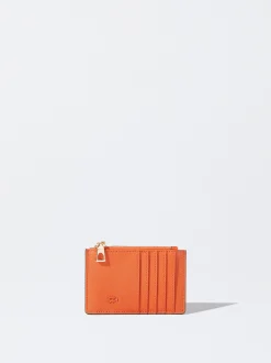 PARFOIS Tarjetero Básico Naranja Fashion