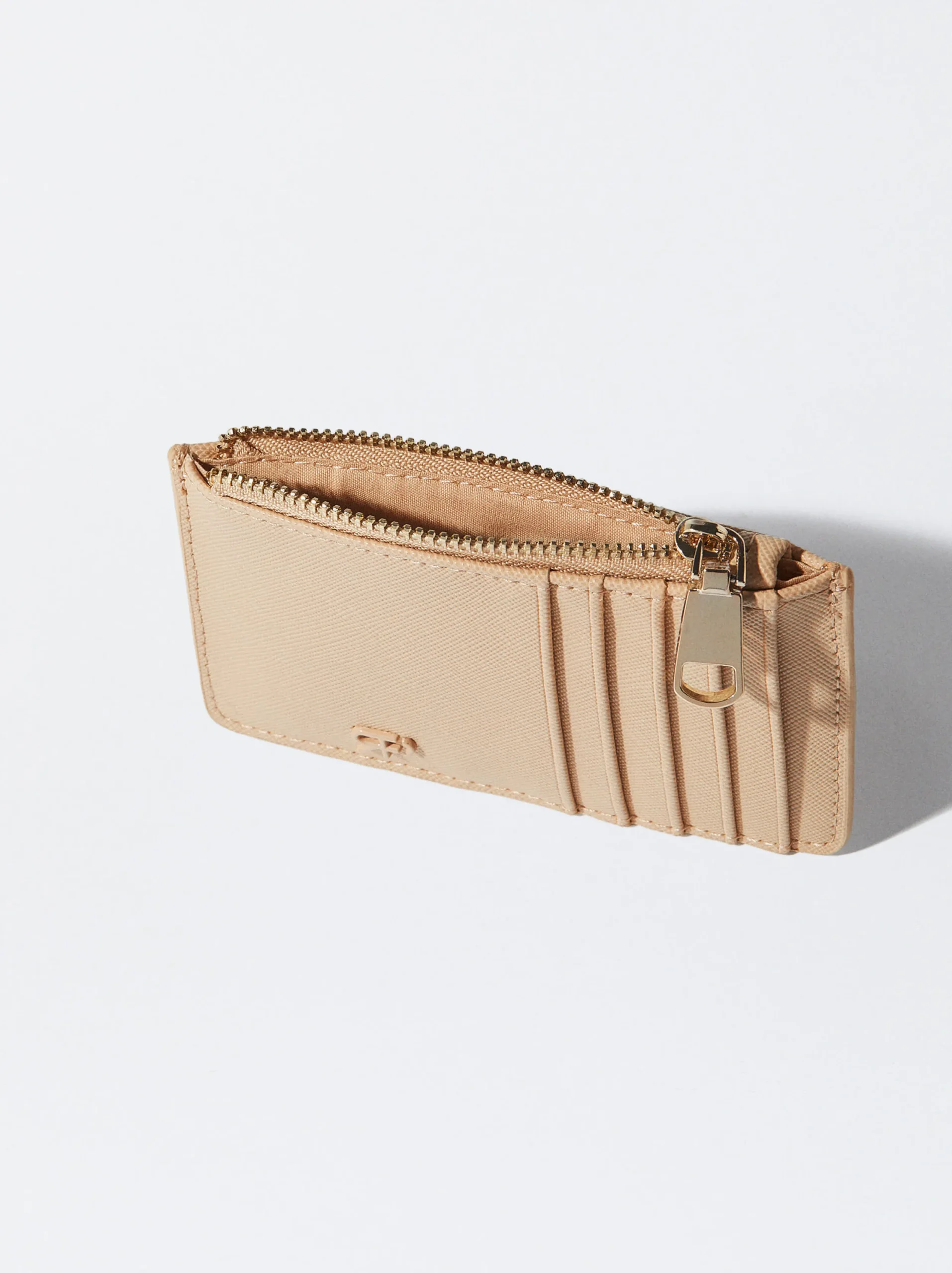 PARFOIS Tarjetero Básico Beige Cheap