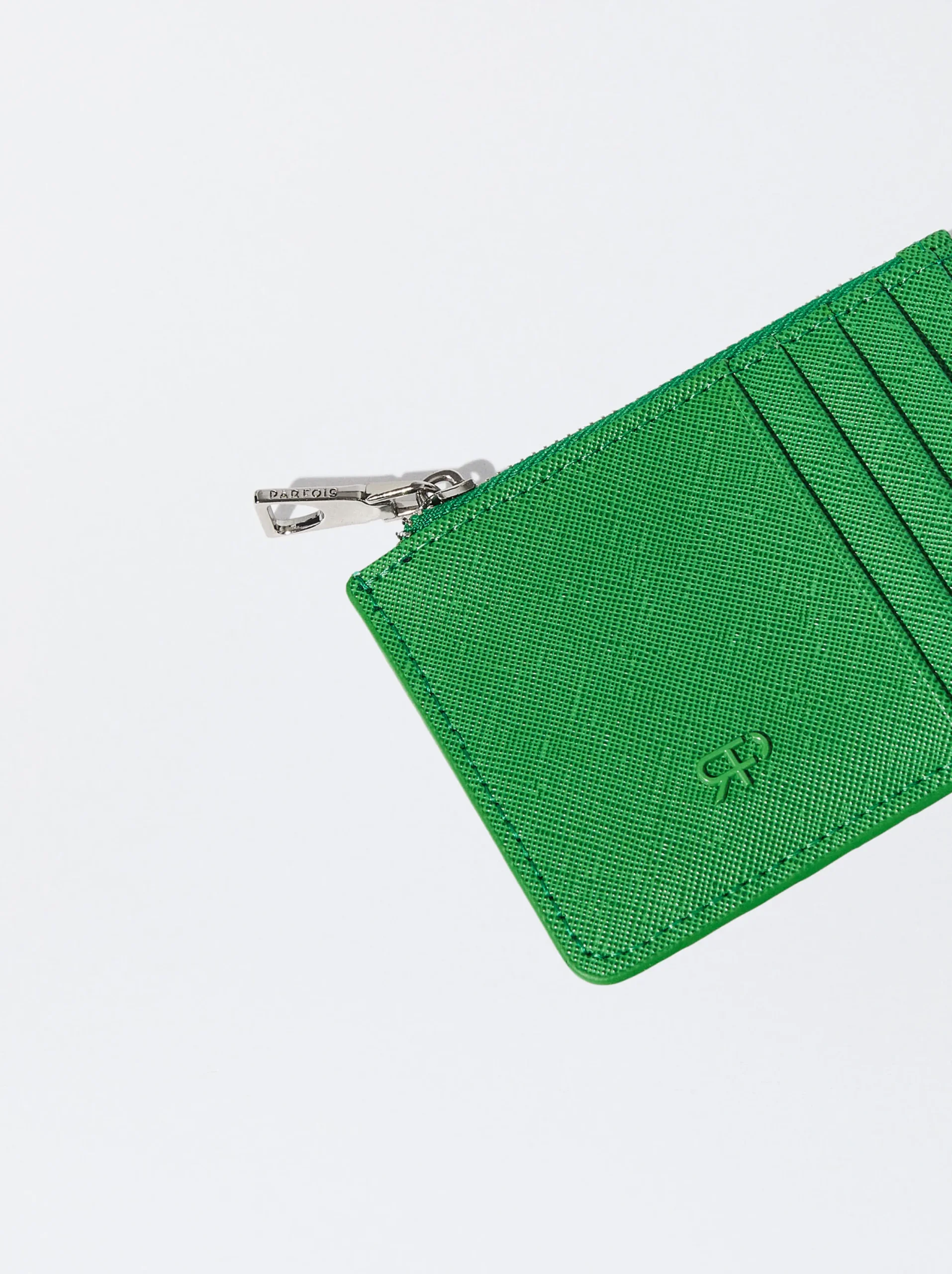 PARFOIS Tarjetero Básico Verde Cheap