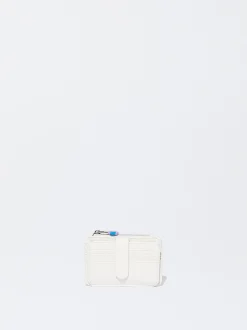 PARFOIS Tarjetero Con Monedero Blanco Fashion