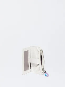 PARFOIS Tarjetero Con Monedero Blanco Fashion