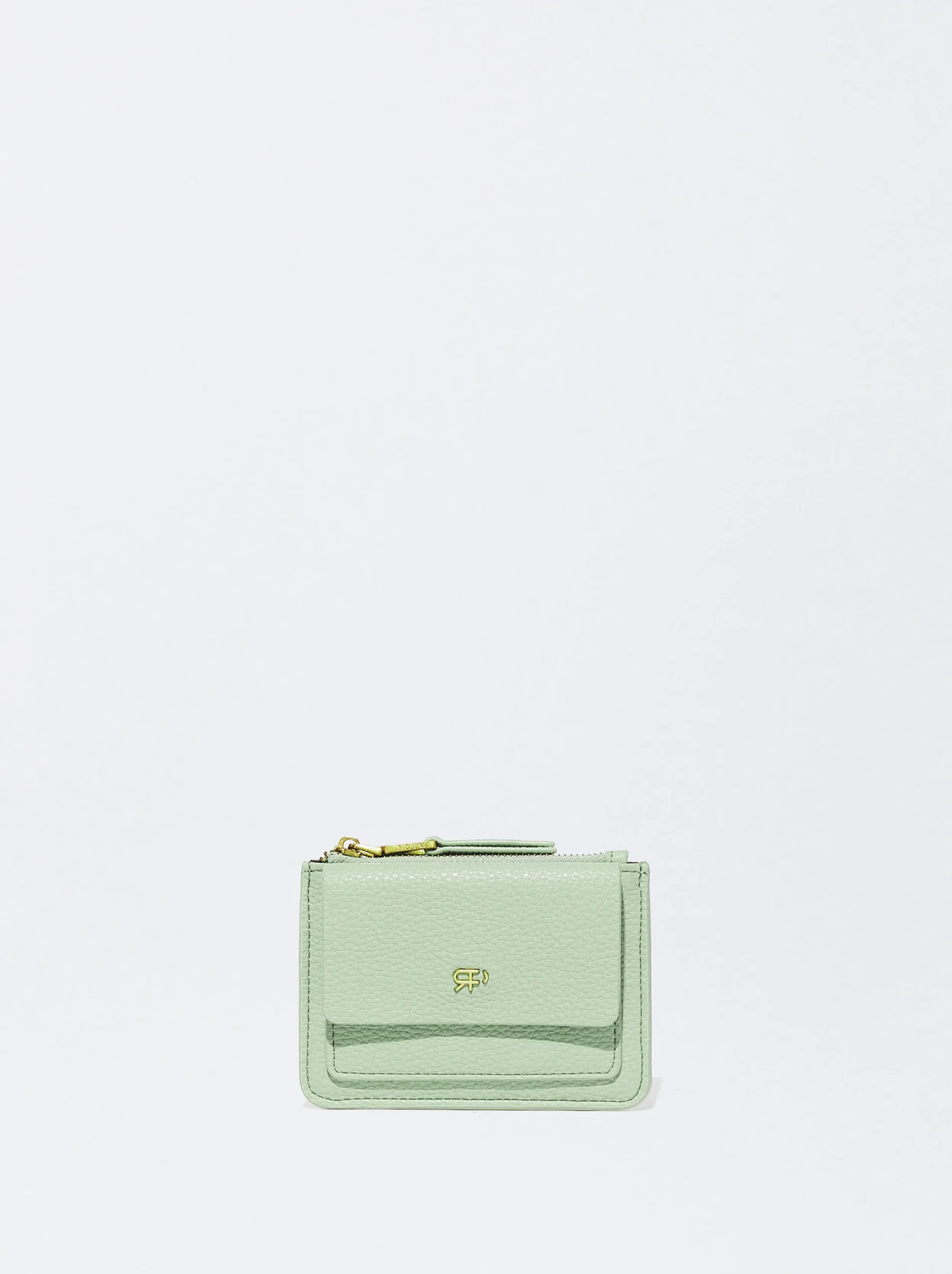PARFOIS Tarjetero Con Monedero Verde Outlet