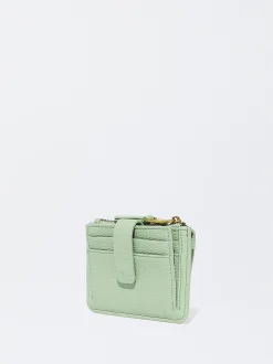 PARFOIS Tarjetero Con Monedero Verde Outlet