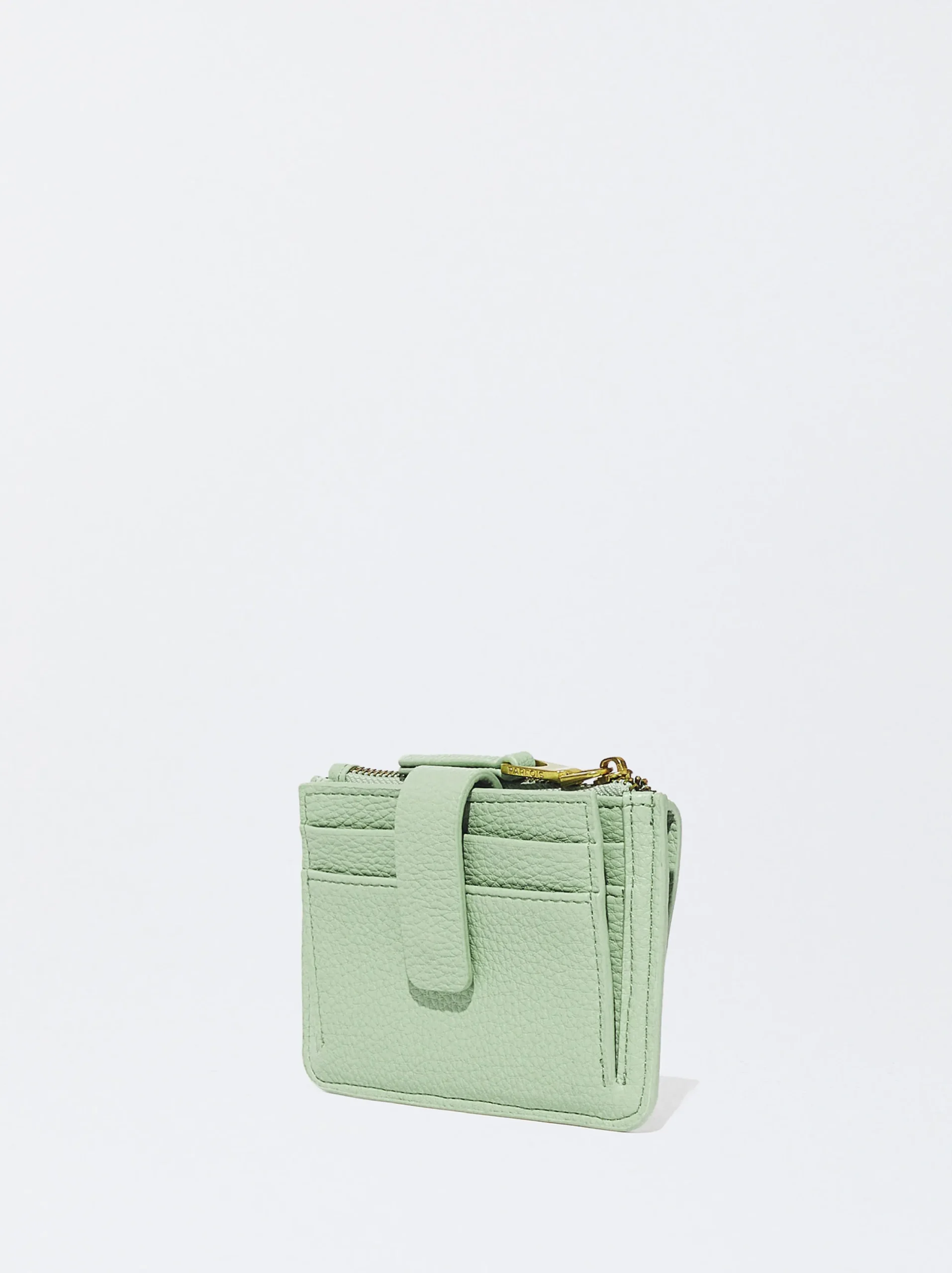 PARFOIS Tarjetero Con Monedero Verde Outlet