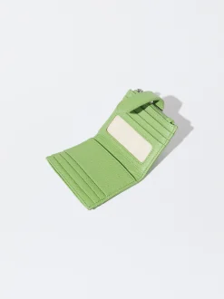 PARFOIS Tarjetero Con Monedero Verde Cheap