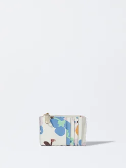 PARFOIS Tarjetero Estampado Floral Crudo Cheap